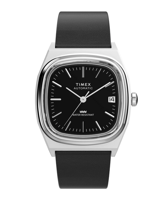 Timex : 1983 E Line automatique noir 34 mm TW2Y07500, vue de face