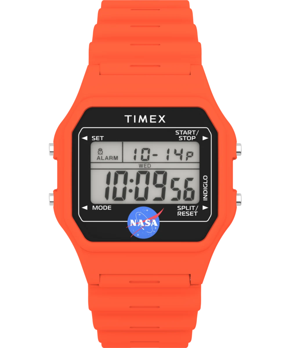 Timex : Main Street NASA Artemis Digital numérique 36 mm TW2Y13300, vue de face