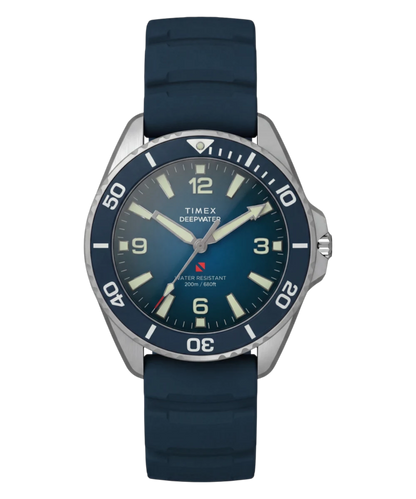 Timex : Deepwater Arctic 200 bleu 40,5 mm TW3A01900, vue de face