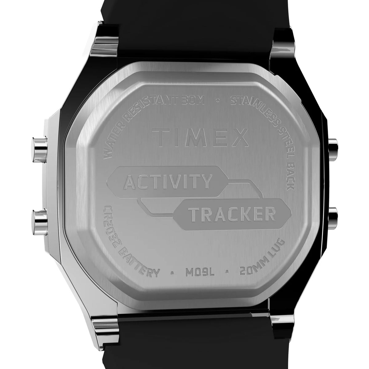 Timex Activity Tracker argentée TW5M60700, détail du fond
