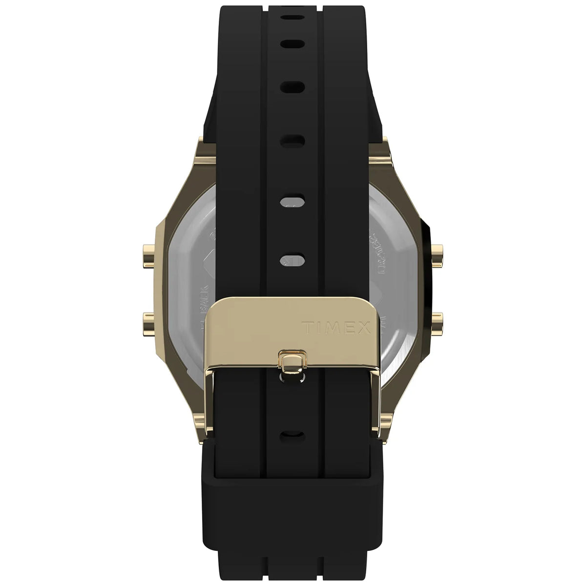 Timex Activity Tracker dorée TW5M60900, vue du bracelet et du fermoir