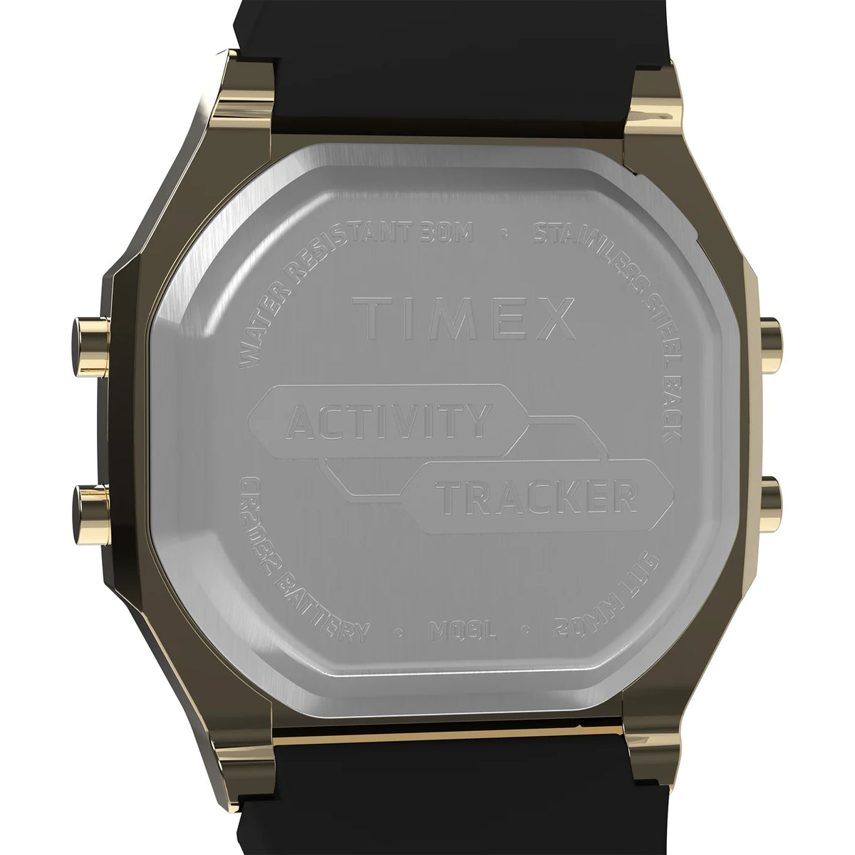 Timex Activity Tracker dorée TW5M60900, détail du fond