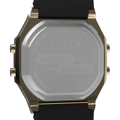 Timex Activity Tracker dorée TW5M60900, détail du fond