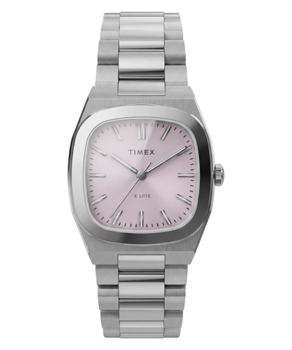 Timex : E Line automatique rose 30 mm TW6A01000, vue de face