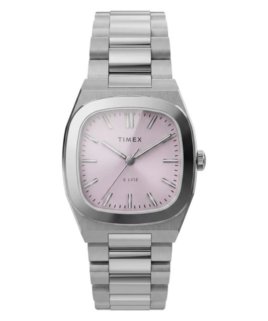 Timex : E Line automatique rose 30 mm TW6A01000, vue de face