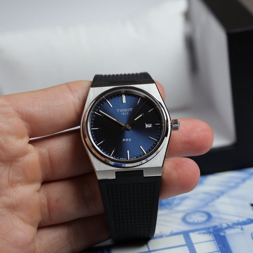 TISSOT WATCH: PRX QUARTZ BLUE T1374101704100