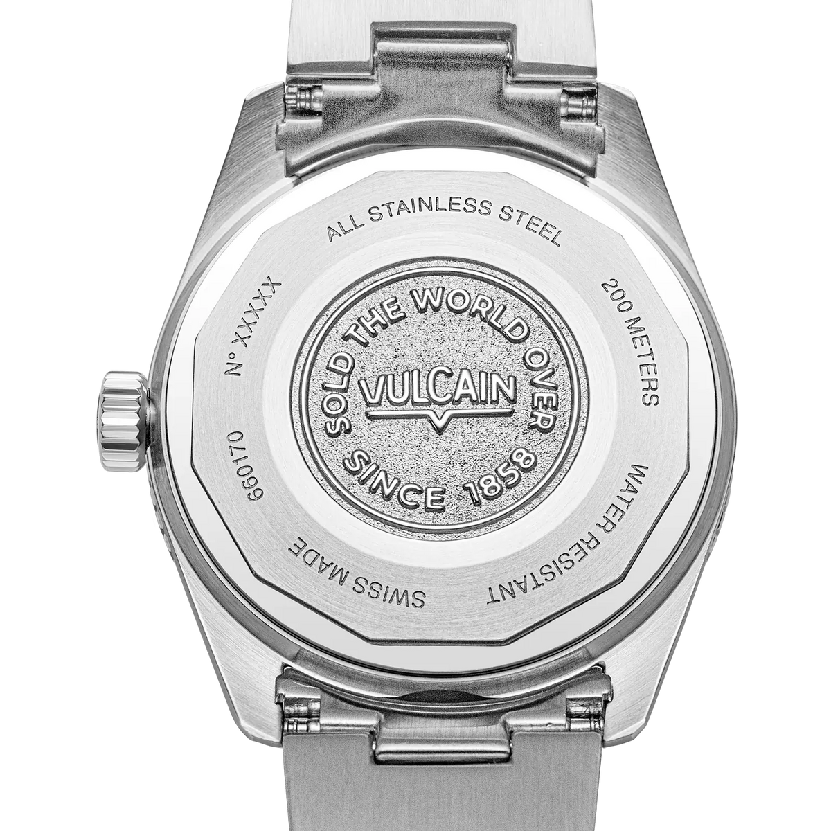 Fond plein gravé en détail – Vulcain Skindiver Nautique GMT