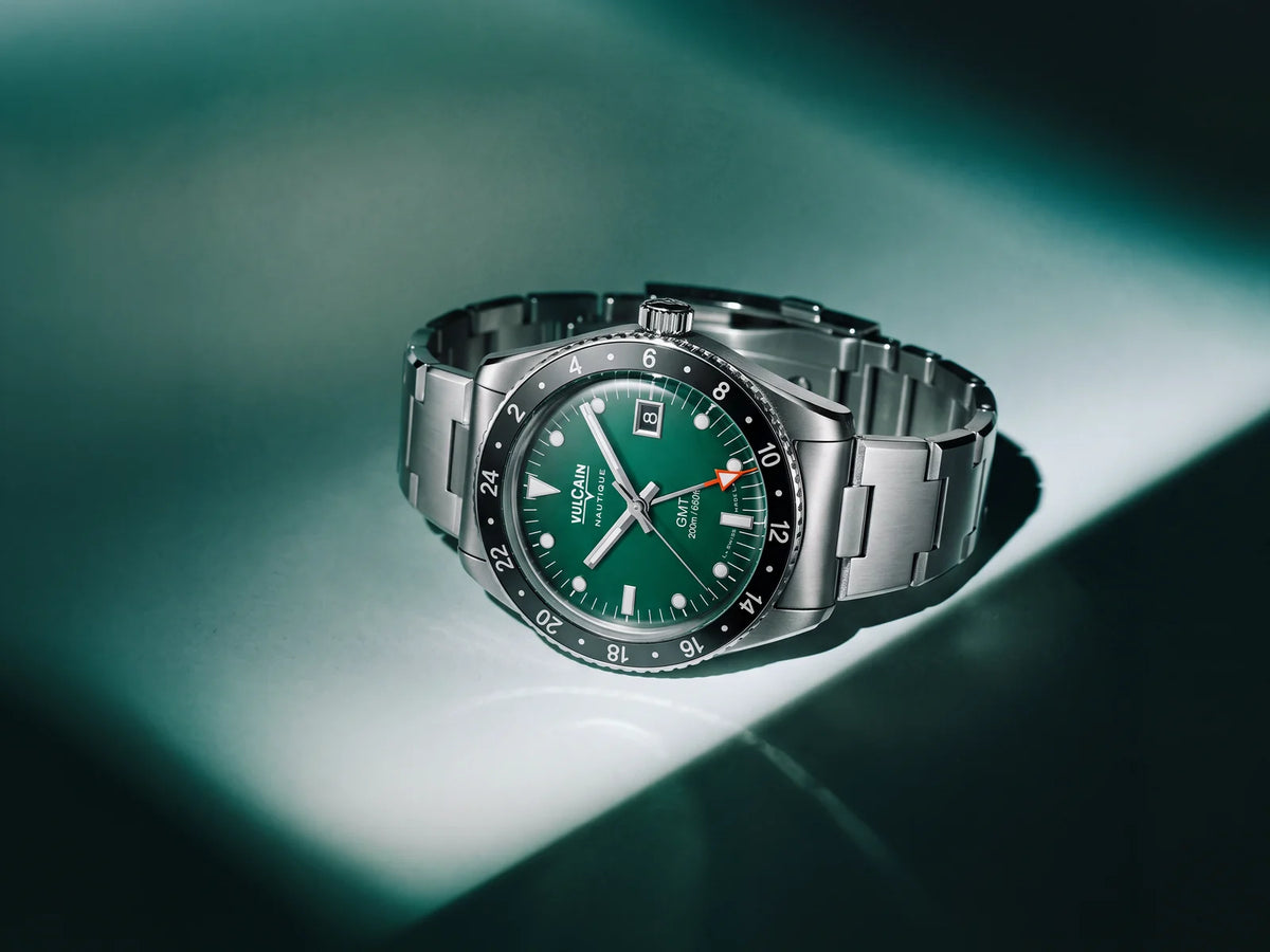 Présentation de la montre – Vulcain Skindiver Nautique GMT verte