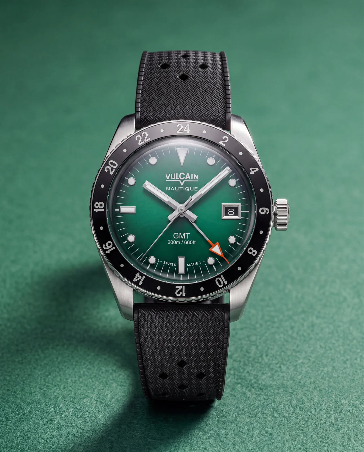 Présentation de la montre – Vulcain Skindiver Nautique GMT verte