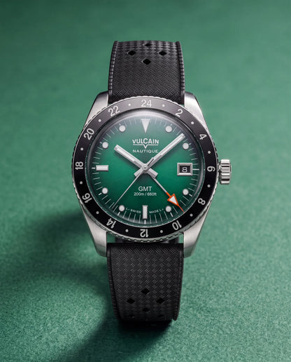 Présentation de la montre – Vulcain Skindiver Nautique GMT verte