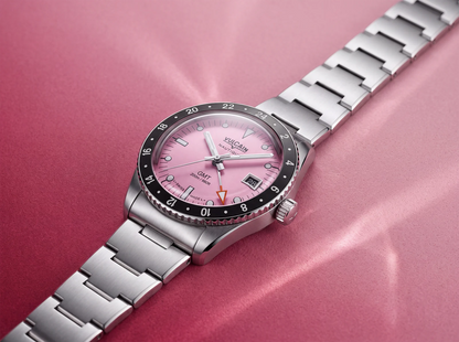 Présentation de la montre – Vulcain Skindiver Nautique GMT rose
