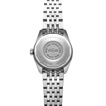 Fond plein gravé sur bracelet – Vulcain Skindiver Nautique GMT