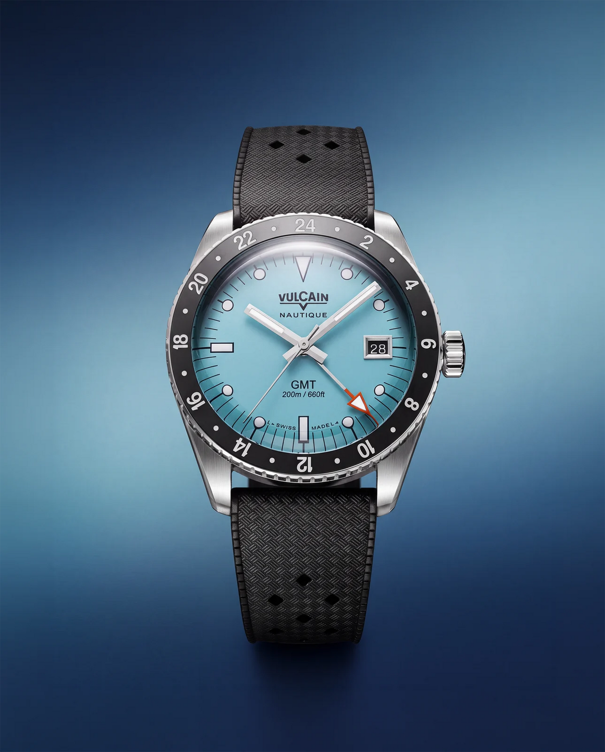 Présentation de la montre – Vulcain Skindiver Nautique GMT turquoise