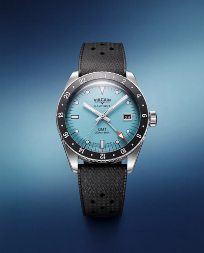 Présentation de la montre – Vulcain Skindiver Nautique GMT turquoise
