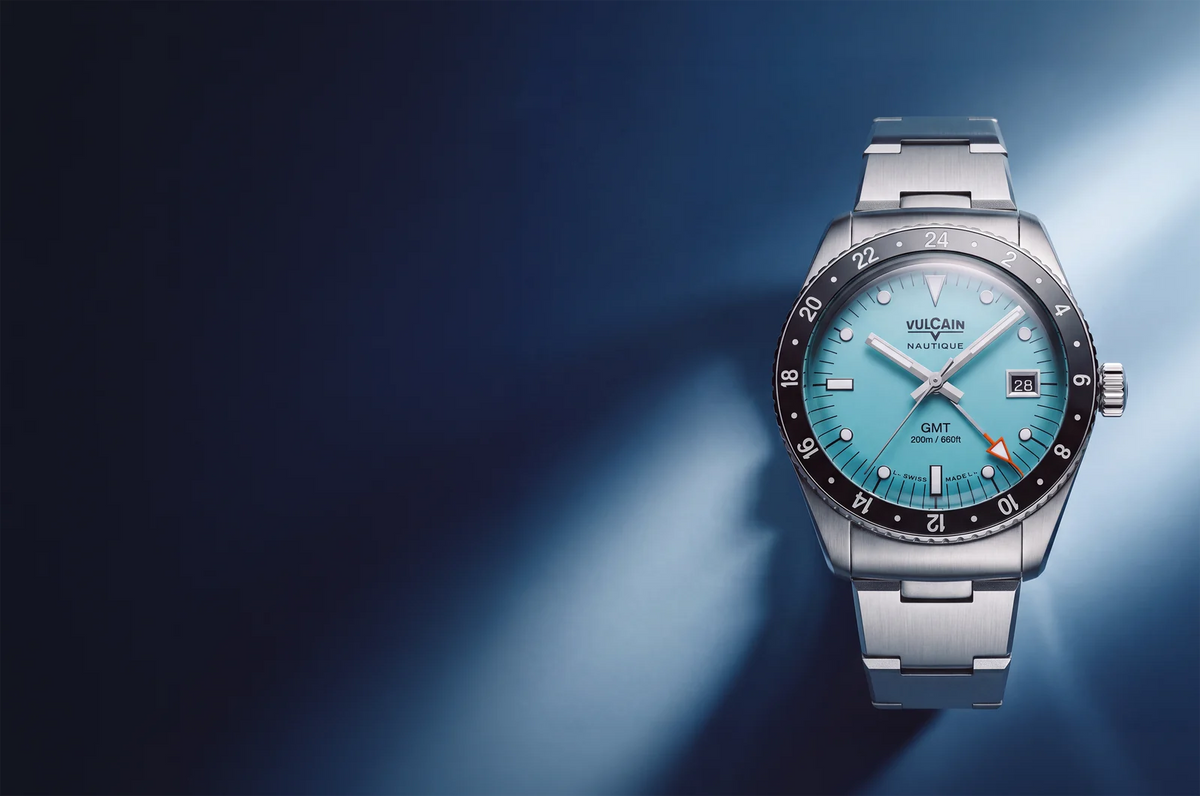 Présentation de la montre – Vulcain Skindiver Nautique GMT turquoise