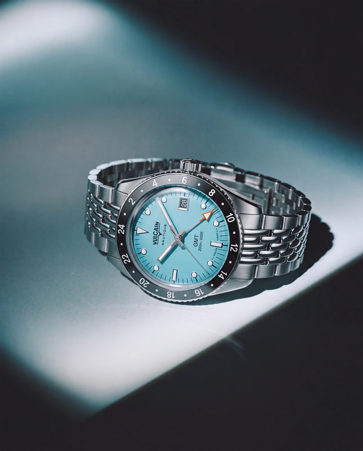 Présentation de la montre – Vulcain Skindiver Nautique GMT turquoise