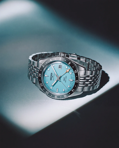 Présentation de la montre – Vulcain Skindiver Nautique GMT turquoise