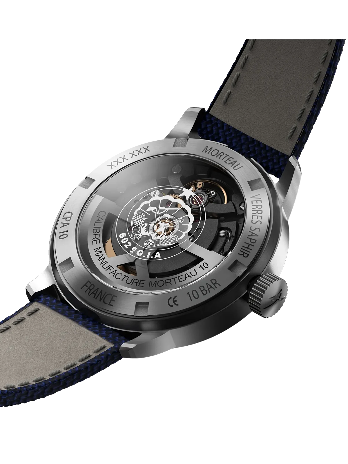 Yema Flygraf CPA10 : fond saphir et calibre manufacture CMM.10