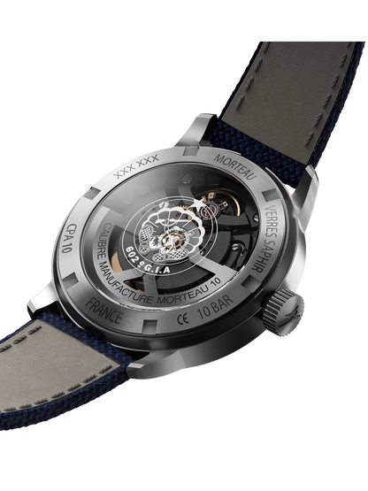 Yema Flygraf CPA10 : fond saphir et calibre manufacture CMM.10