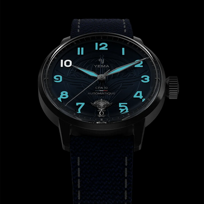 Yema Flygraf CPA10 : luminescence des aiguilles et des chiffres