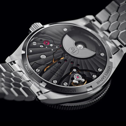 Yema Skin Diver CMM.20 — fond saphir et mouvement
