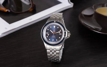Présentation de la montre – Yema Superman Gilt CMM.10 bleue