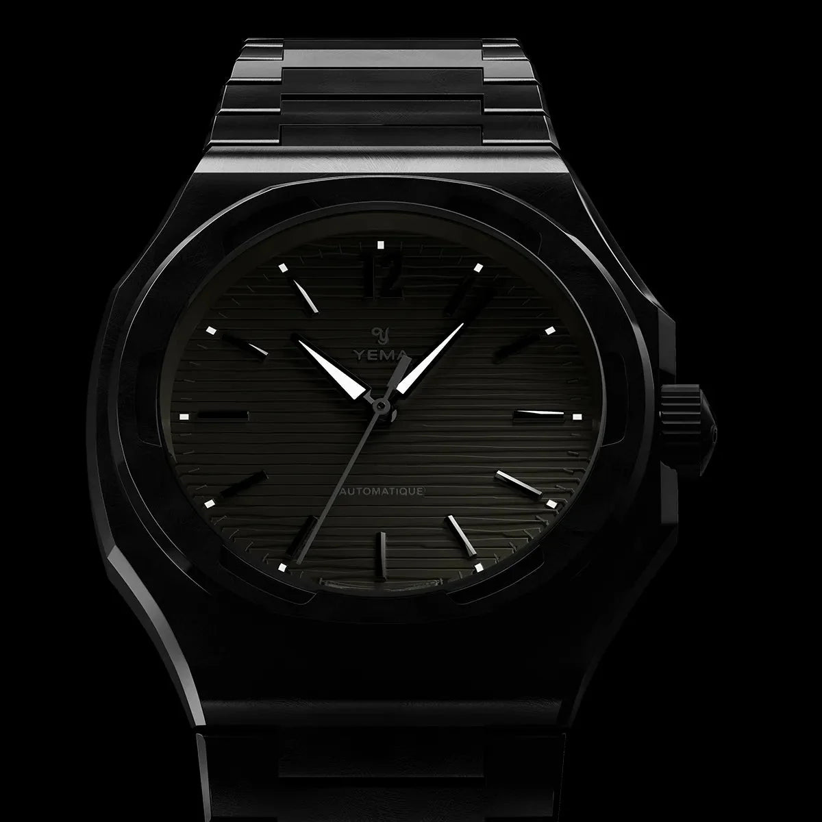 Yema Wristmaster Slim CMM.20 beige — vue dans l’obscurité