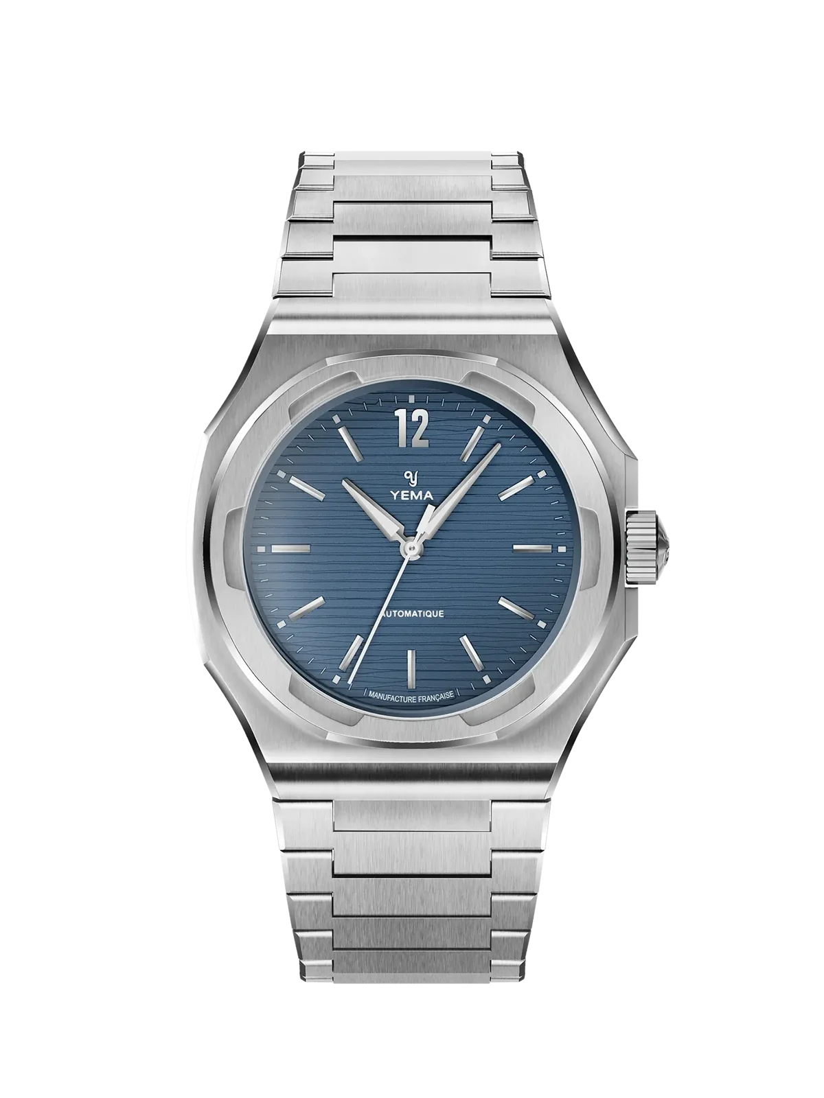 Yema Wristmaster Slim CMM.20 bleue — vue de face