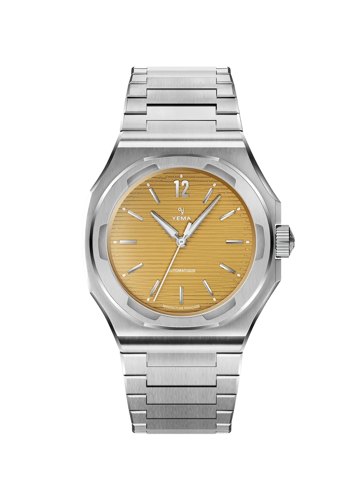 Yema Wristmaster Slim CMM.20 jaune — vue de face