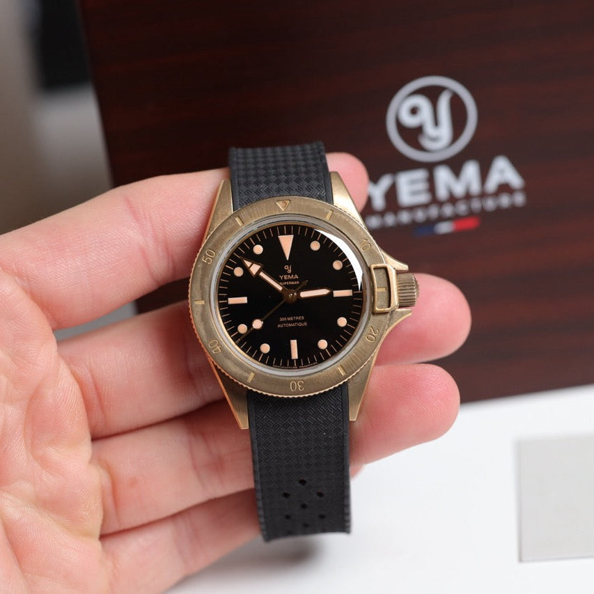 MONTRE YEMA : SUPERMAN BRONZE CMM.10 NOIR