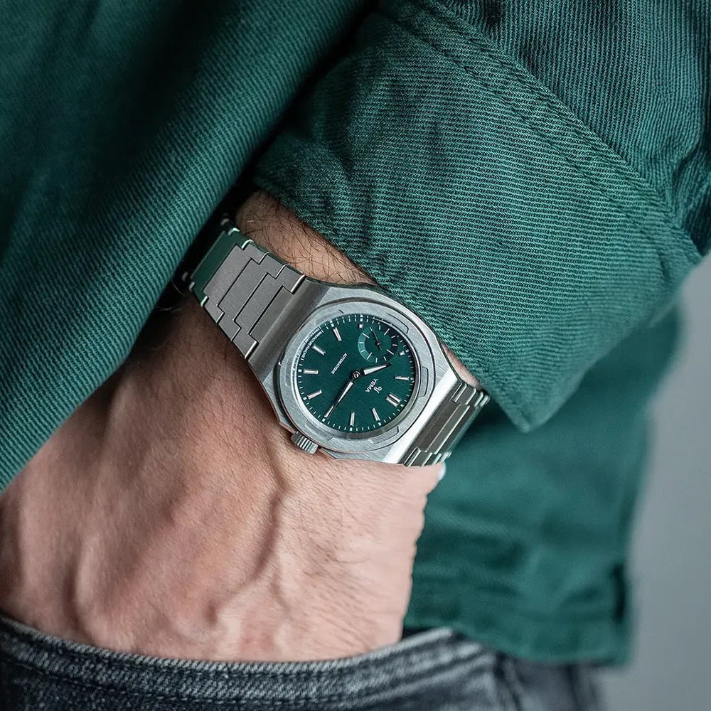 YEMA WATCH: WRISTMASTER SLIM SMALL SECONDS GREEN 29CM